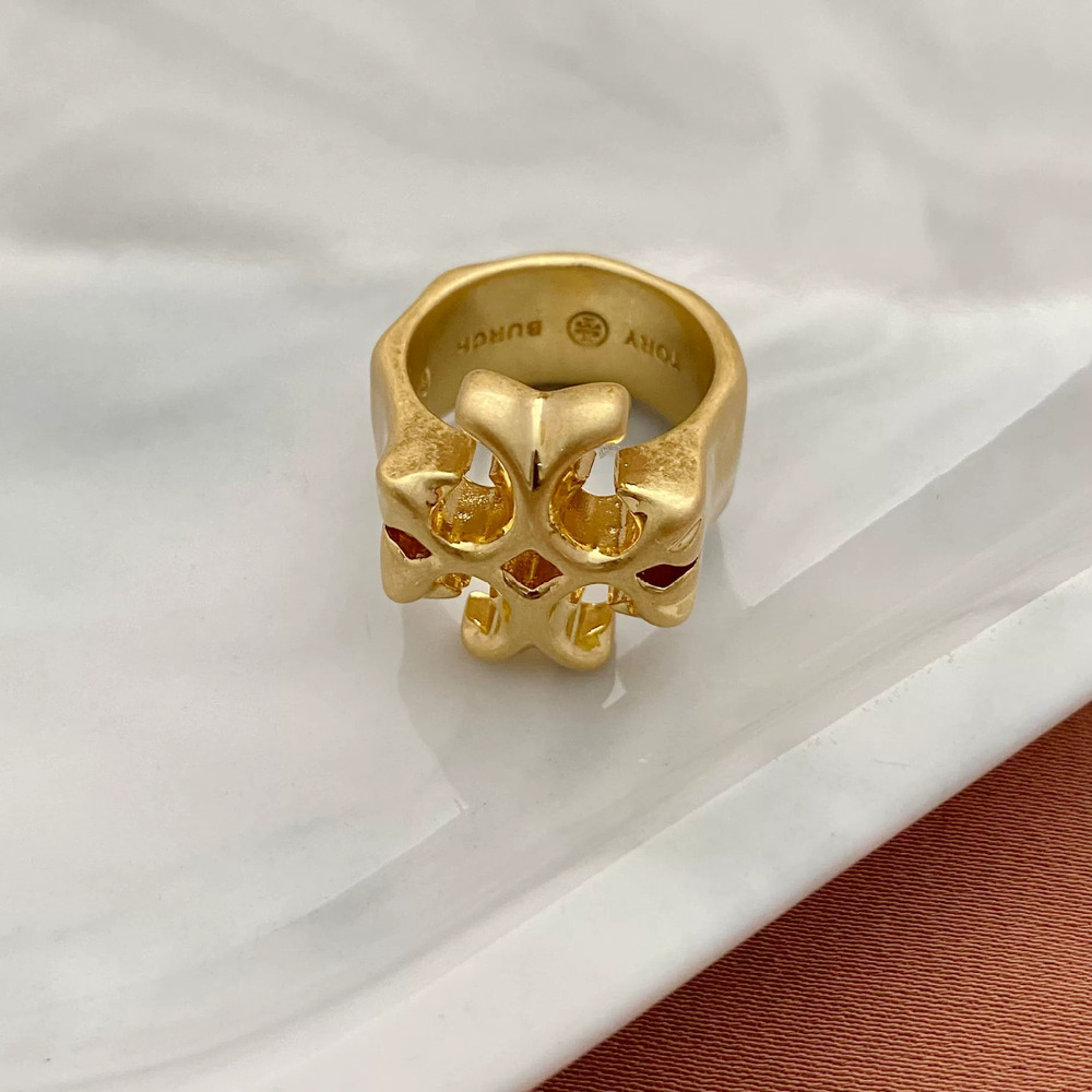 Tory Burch Letter Ring Metal Band